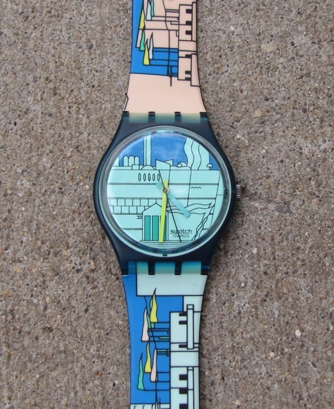 Metroscape Alessandro Mendini design Swatch watch  