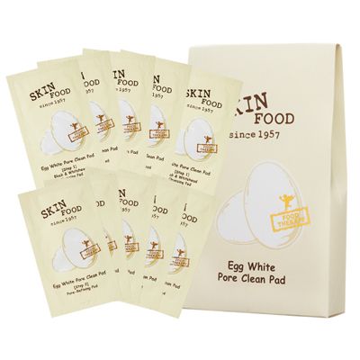 SKINFOOD Egg White Pore Clean Pad, Two Step  