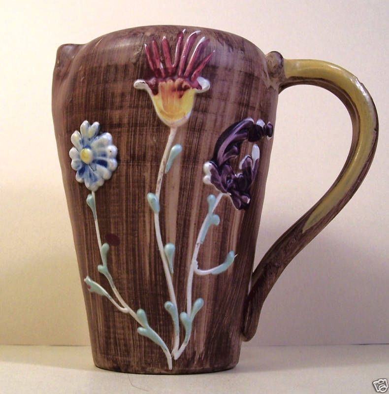 Trendy Vintage Italian Art Pottery Pitcher  