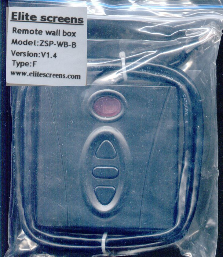 ELITE SCREENS ZSP WB B PROJECTOR SCREEN REMOTE WALL BOX Projection 