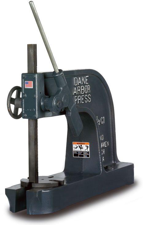 Dake 1 1/2 3 Ton Ratchet Lever Arbor Press Model 02001  