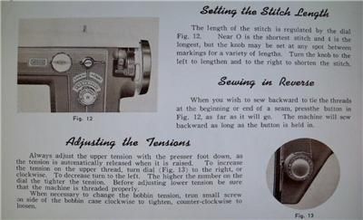 Deluxe Zig Zag Sewing Machine Instruction Manual On CD