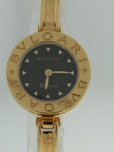 Bvlgari B Zero1 Yellow Gold Ladies Bangle Watch   