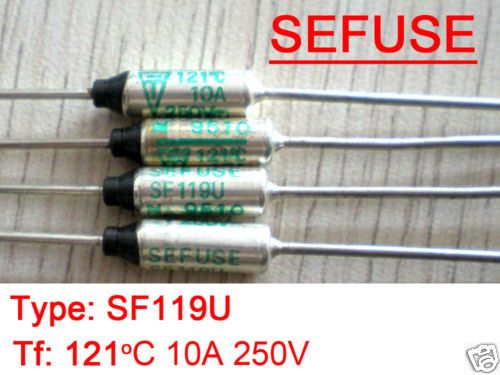 pcs Microtemp Thermal Fuse 121°C TF Cutoff SF119U  