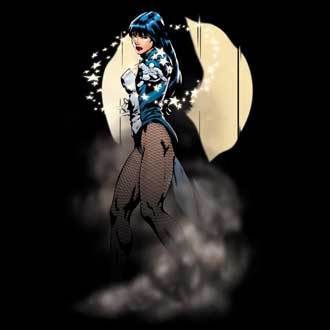 JLA ZATANNA ILLUSION BLACK SHIRT S M L XL XXL XXXL  