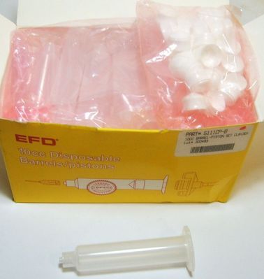 EFD 10cc DISPOSABLE BARREL PISTON CLEAR 5111CP B 30PCS  