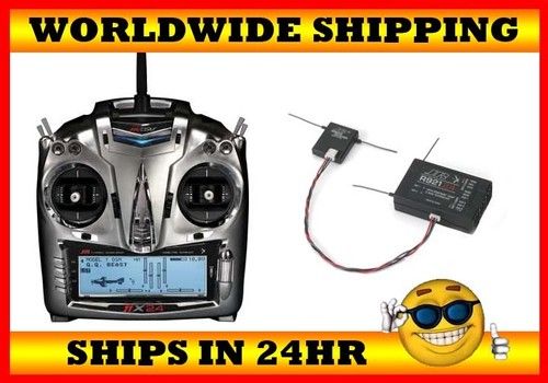 JR 11X 2.4GHZ TRANSMITTER W/ R921 RECEIVER MD2 HELI AIR  