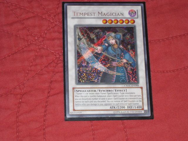 YUGIOH Tempest Magician Secret Rare UNLIMITED CSOC  