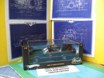 1966 TV BATMOBILE~NEW ELITE EDITION~WITH 4 BLUE PRINTS~  