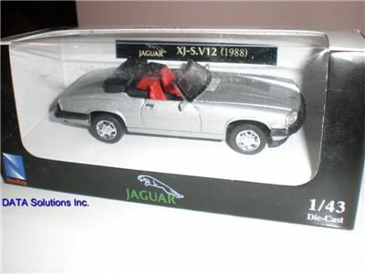 New RARE 1988 Jaguar XJ S.V12 Silver Diecast Car 143 093577488449 