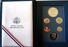 1987 S CONSTITUTION PRESTIGE PROOF SET 6PC #1  