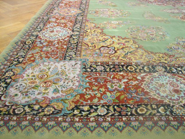 11X18 SUPER FINE SILK&WOOL AUTHENTIC PERSIAN TABRIZ RUG  