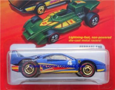 Hot Wheels HOT ONES FERRARI F40 REDLINES CHASE 2011  