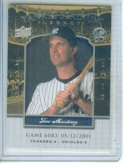 Tino Martinez 2008 UD Yankee Stadium Legacy 05/12/2001  