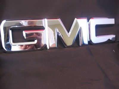 GMC CHROME BILLET FRONT GRILLE EMBLEM YUKON ENVOY SIERRA ACADIA 