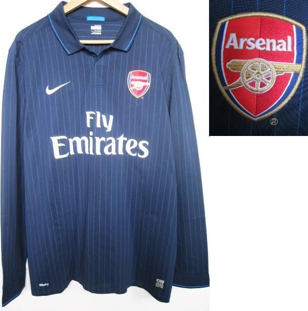 BNWT NIKE ARSENAL AWAY L/S 2009/2010 SOCCER FOOTBALL JERSEY TRIKOT 