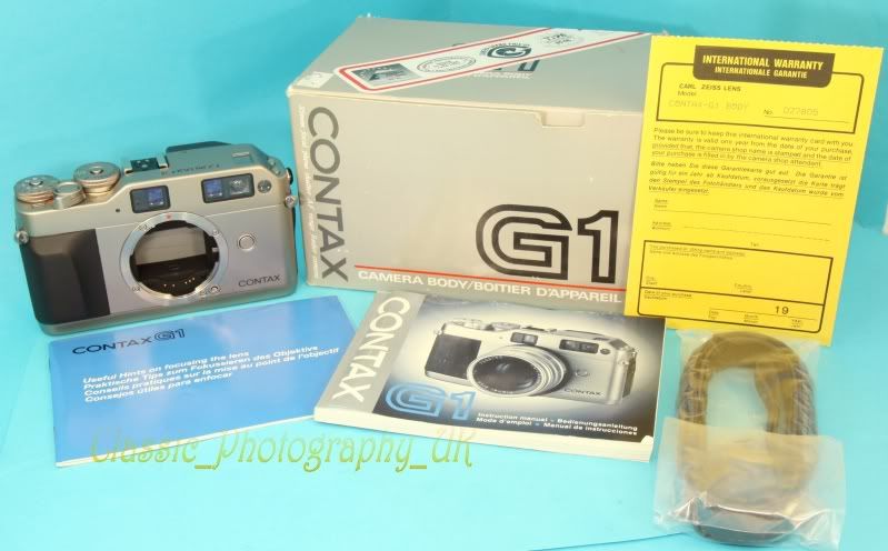 CONTAX G1 GREEN Label   Top of the RANGE 35mm Auto Focus Rangefinder 