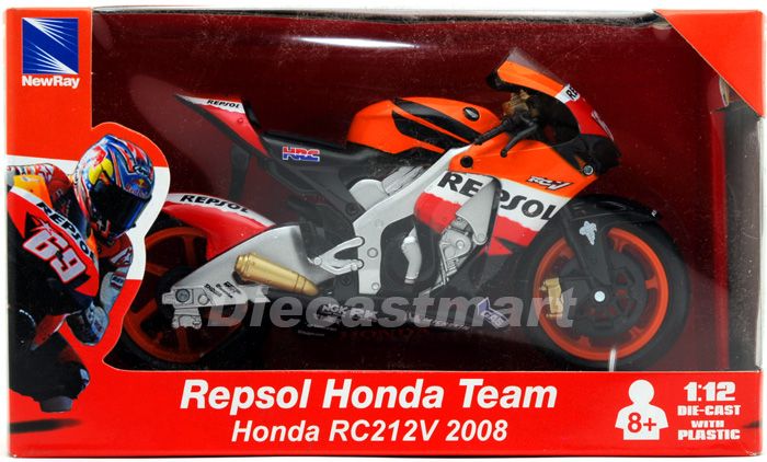 NEWRAY 112 2008 MOTOGP REPSOL HONDA NICKY HAYDEN #69  