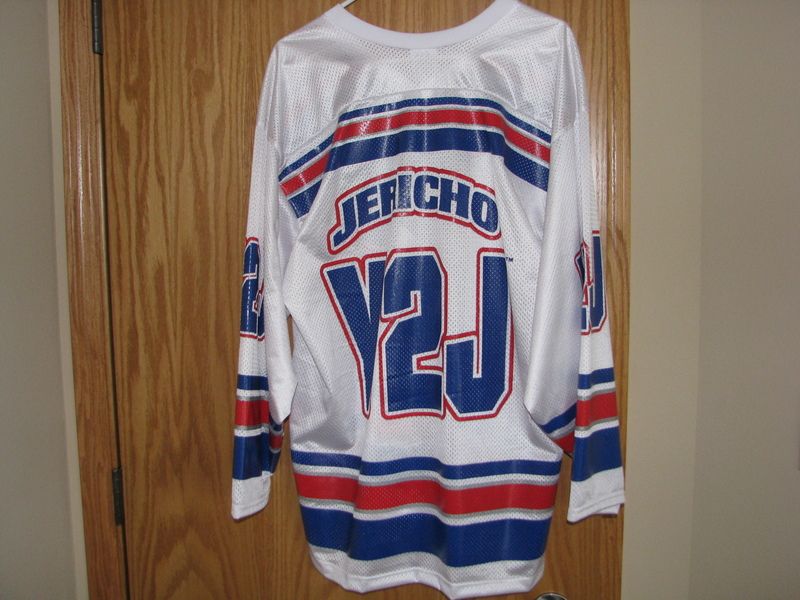 WWF CHRIS JERICHO 'Y2J' VINTAGE HOCKEY JERSEY XL – stashpages