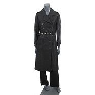 19396 auth CHRISTIAN DIOR black monogram Coat XXS  