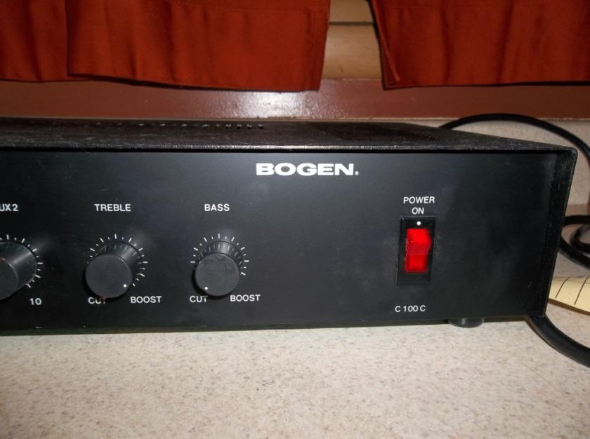 Bogen C100C Microphone Power Amplifier Works Well  