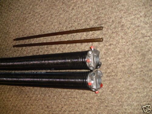 PAIR) Garage Door Torsion Springs & Wind Bars 207x2x28  