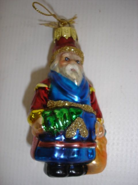 24 Ornaments of Santa from countries around the world. Ornaments are 