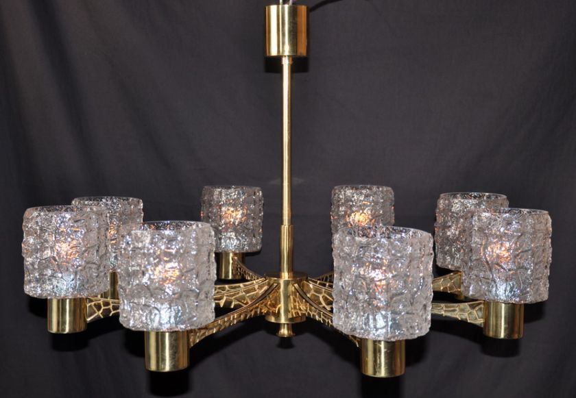 60s massif brass giraffe chandelier  