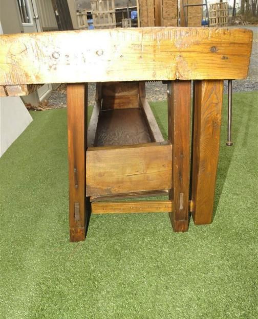 description enormous vintage work bench dating from the late 19th 