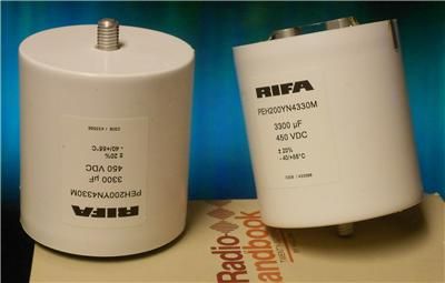 3300uF 450 VDC electrolytic capacitor QTY 2 tesla welder discharge 