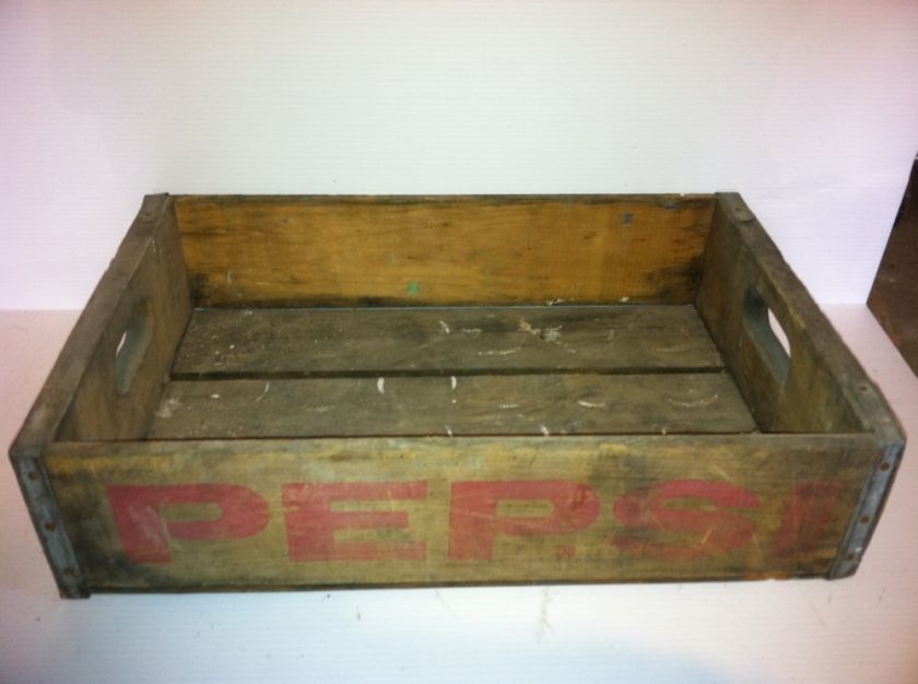 Pepsi Wooden Crate Antique Nice  