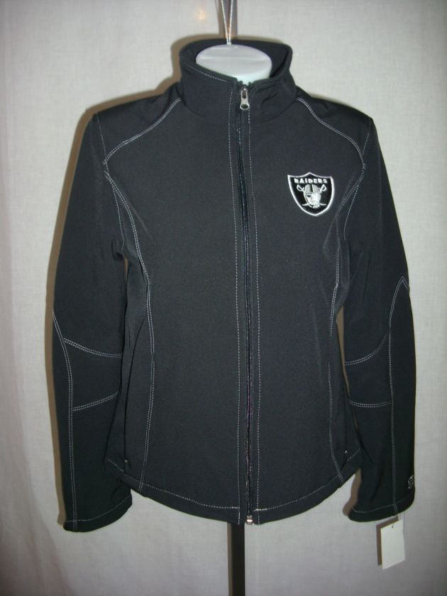 OAKLAND RAIDERS Womens JACKET MEDIUM Embroidered NWT  