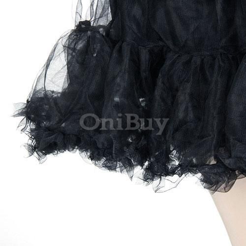 Lady Girls Satin Tutu Tulle Layer Skirt Petticoat Dress  