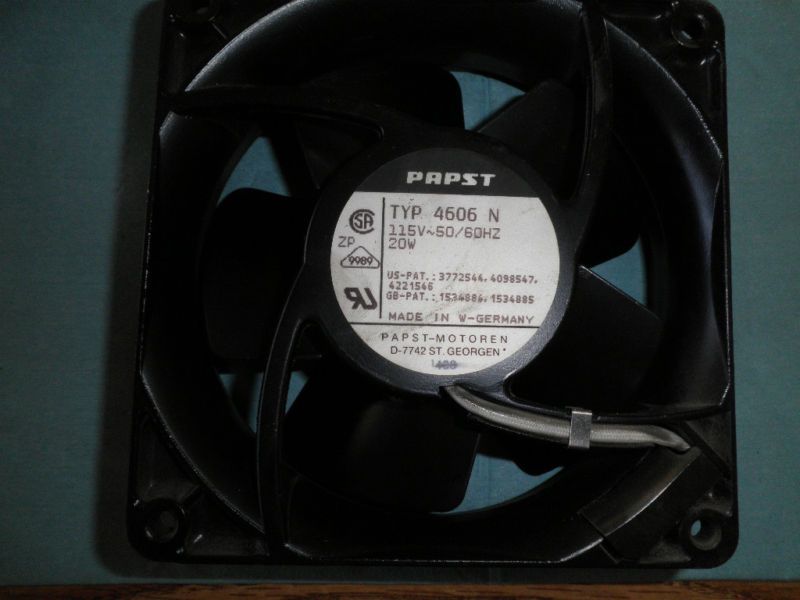 ebm Papst Typ 4606N Fan. 115V,20W, 50/60. Tested Good 