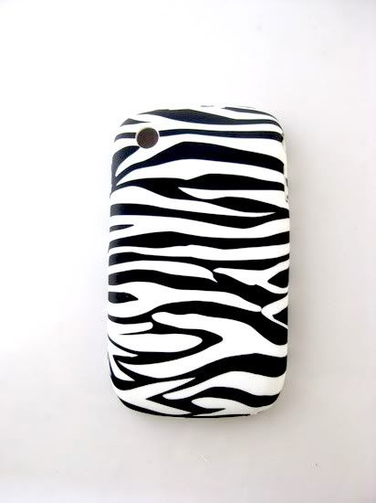 BLACK ZEBRA TPU GEL SILICONE SOFT BACK CASE COVER SKIN FOR BLACKBERRY 