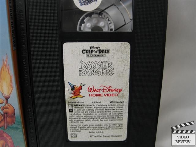 Chip N Dale Rescue Rangers   Danger Rangers VHS  