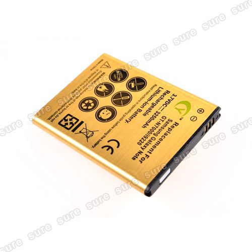 3250mAh HIGH Capacity Gold Battery for Samsung Galaxy Note GT N7000 