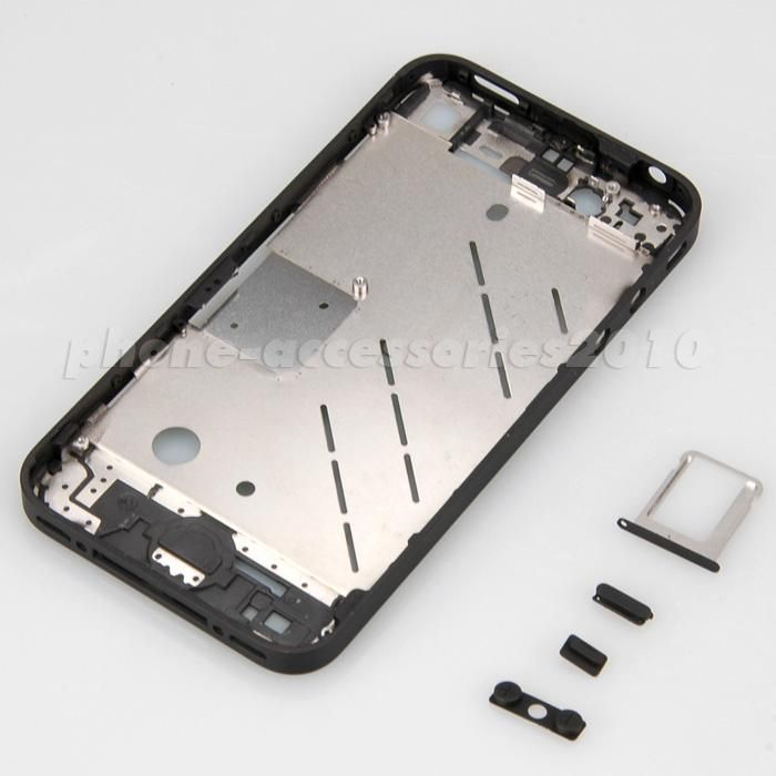 Black Painting Bezel Frame Middle Chassis Housing for Iphone 4G  