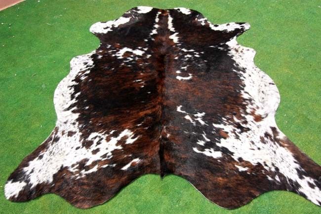 New Cowhide Rug Cowskin Cow Hide Skin Leather Bull Carpet Throw 