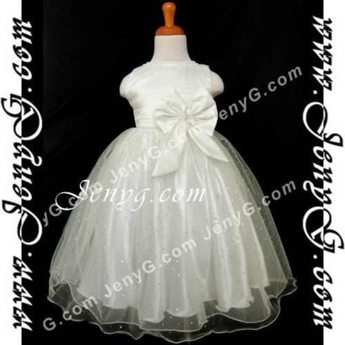 S03 Flower Girls/Christening Dress Ivory 0 5 Years  