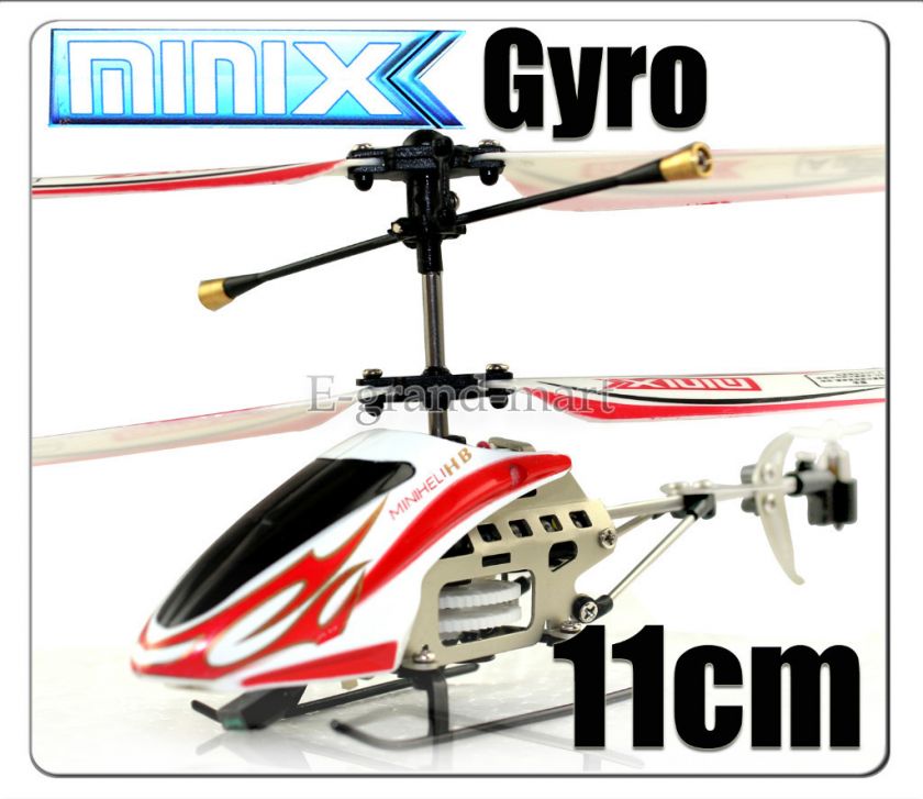 11cm GYRO 6025 1 Metal 3.5CH Micro Mini X RC Helicopter  