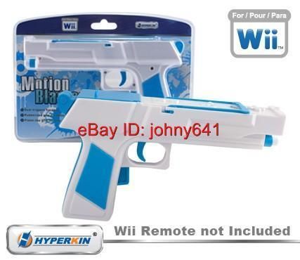 NEW HYPERKIN MOTION BLASTER GUN CONTROLLER 4 WII WHITE  