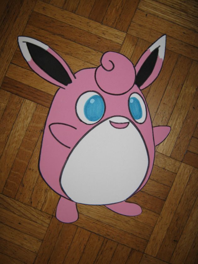 Pokemon   Wigglytuff custom wall decoration  