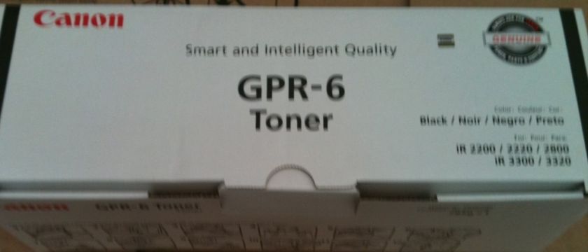 GPR 6 (6647A003AA) Black Toner Cartridge  