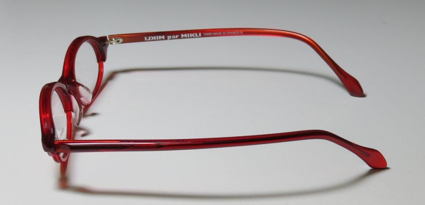 NEW ALAIN MIKLI 6766 RED FULL RIM EYEGLASS/GLASSES/FRAMES HAND MADE 