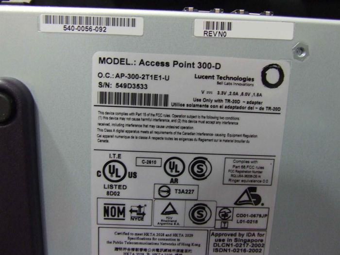 Lucent Access Point 300 D AP 300 2T1E1 U  