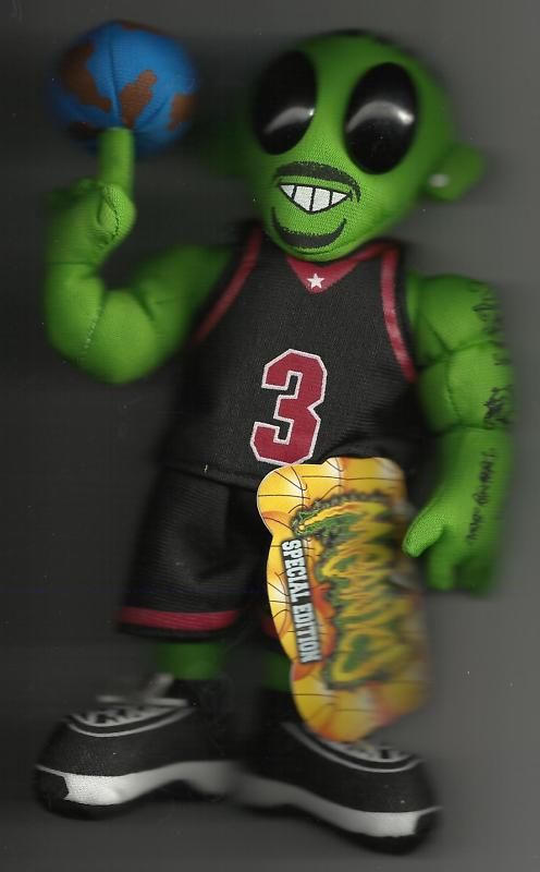   IVERSON ALIEN MEANIE PHILADELPHIA 76ERS BLACK BEANBAG SGA #7500  