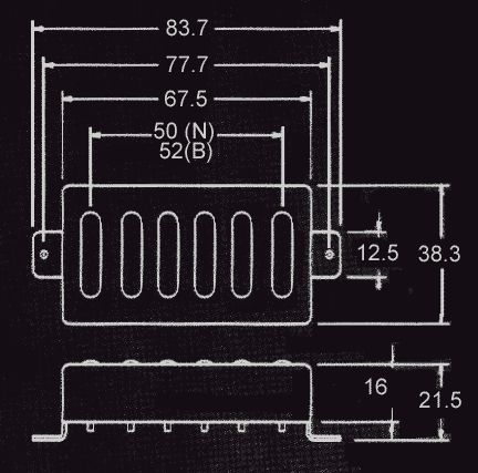 google com type in 83 77mm to inch and it will convert for you