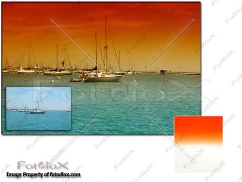 84mm Graduated Sunset Orange Filter for Cokin P series  