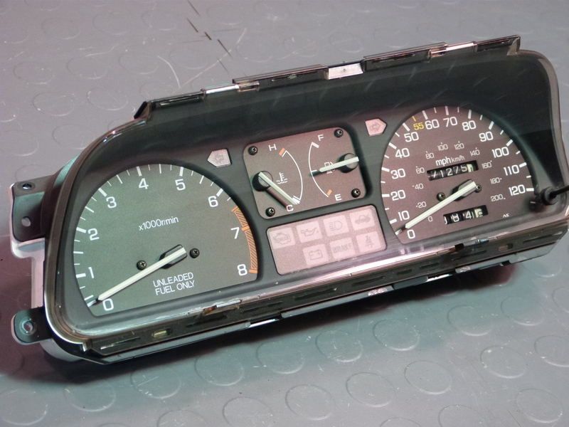 88 89 Honda Civic CRX Si Instrument Gauge Cluster Gauges Tach EX LX 